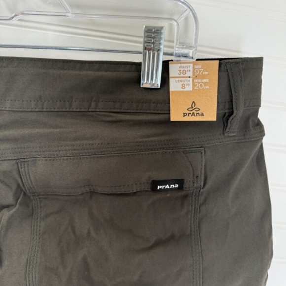 NEW prAna Standard Fit Brown 38W 8" Inseam Stretch Zion Short II Dark Iron - Picture 6 of 11
